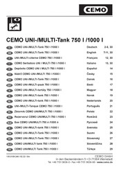 CEMO UNI-Tank 750 Notice De Montage Et D'utilisation