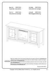 Walker Edison W58FP4DW Instructions De Montage