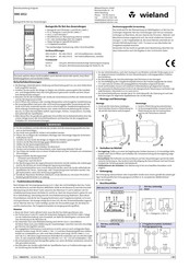 Wieland SN0 1012 Mode D'emploi