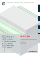 Simons Voss Technologies MOD.SOM8 Guide Abrégé