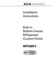 AGA Marvel Professional MP36BF2 Instructions D'installation