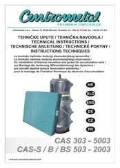 Centrometal CAS 303 Instructions Techniques