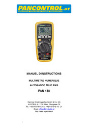 PANCONTROL PAN 188 Manuel D'instructions