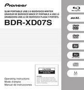 Pioneer BDR-XD07S Mode D'emploi