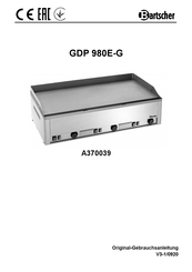 Bartscher GDP 980E-G Notice D'utilisation