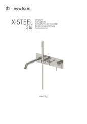 newform X-Steel 316 69671EX Instructions De Montage