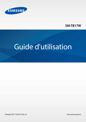 Samsung SM-T817W Guide D'utilisation