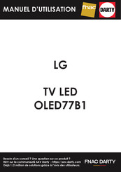 LG OLED77B1 Guide De L'utilisateur