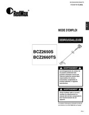 RedMax BCZ2660TS Mode D'emploi