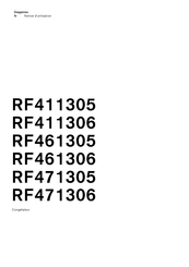 Gaggenau RF471306 Notice D'utilisation