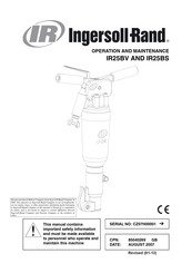 Ingersoll Rand IR25BV Guide D'opération