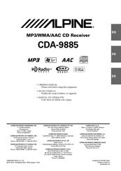 Alpine CDA-9885 Mode D'emploi