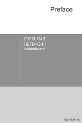 MSI Z97M-G43 Mode D'emploi