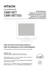Hitachi CM615ET302 Manuel D'utilisation