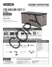 Lifetime 60340 Instructions D'assemblage