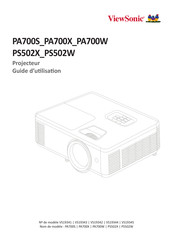 ViewSonic PA700W Guide D'utilisation