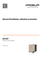 Robur GA ACF Série Manuel D'installation, Utilisation Et Entretien