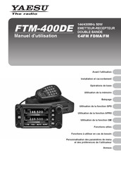 Yaesu FTM-400DE Manuel D'utilisation