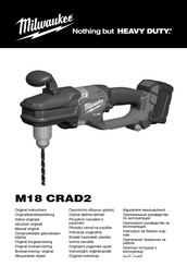 Milwaukee M18 CRAD2 Notice Originale