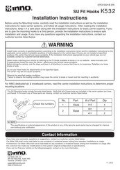 INNO K540 Instructions D'installation