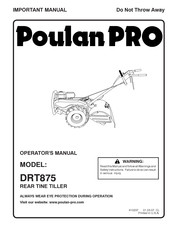 Poulan Pro DRT875 Manuel D'instructions
