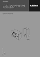 Buderus Logatherm WLW-186i-X AR E Notice D'utilisation