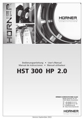 Hürner HST 300 HP 2.0 Manuel Utilisateur