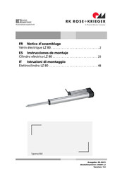 RK Rose+Krieger LZ 80 Notice D'assemblage