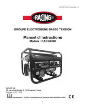 Racing RACG2200 Manuel D'instructions