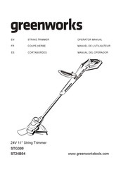 GreenWorks STG309 Manuel De L'utilisateur