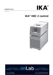 IKA HRC 2 control Manuel D'instructions