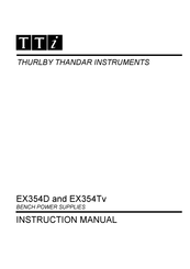 TTI EX354D Manuel D'instructions