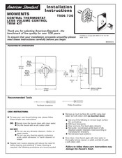 American Standard T506.730 Instructions D'installation