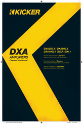 Kicker DXA250.1 Manuel D'instructions
