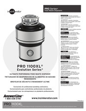 InSinkErator PRO 1100XL Evolution Manuel D'instructions