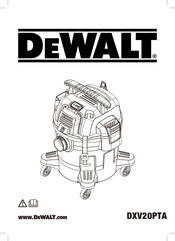 DeWalt DXV20PTA Traduction De La Notice D'instructions Originale