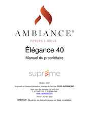 ambiance Supreme 32SF Manuel Du Propriétaire