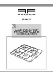 Frionor FRIP4GX/2 Manuel D'utilisation Et D'installation