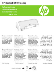 HP Deskjet D1400 Série Guide De Référence