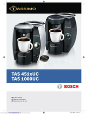 Bosch Tassimo TAS 451 UC Serie Manuel D'utilisation