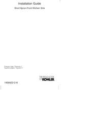 Kohler Cairn K-25784 Serie Instructions D'installation