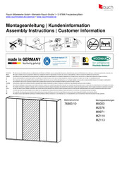 Rauch 76883.10 Instructions D'assemblage