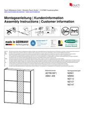 Rauch AD799.06F1 Instructions D'assemblage