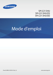 Samsung SM-G313HU Mode D'emploi