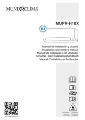 mundoclima MUPR-H10X Manuel D'installation Et L'utilisauter