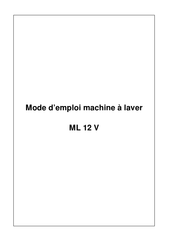 Selecline ML 12 V Mode D'emploi