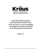 Kraus Kore KWT300-32 Manuel D'installation