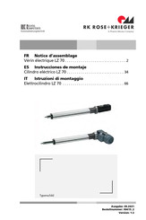 RK Rose+Krieger LZ 70 Notice D'assemblage