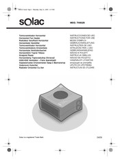 SOLAC TH8325 Mode D'emploi