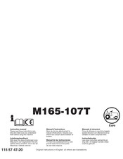 McCulloch M165-107T Manuel D'instructions